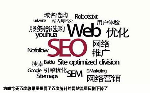 为啥今天百度收录量提高了百度统计的网站流量反倒下降了