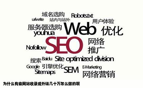 为什么有些网站收录或外链几十万怎么做的啊