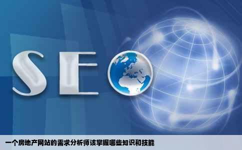 一个房地产网站的需求分析师该掌握哪些知识和技能