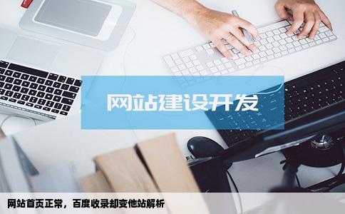 网站首页正常，百度收录却变他站解析