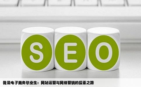我是电子商务毕业生：网站运营与网络营销的探索之路
