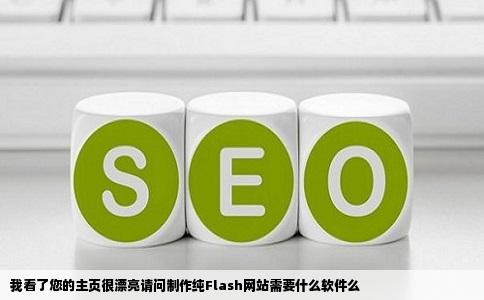 我看了您的主页很漂亮请问制作纯Flash网站需要什么软件么
