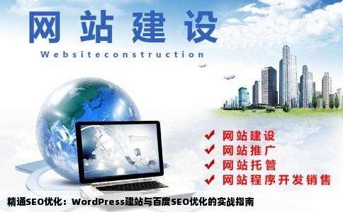 精通SEO优化：WordPress建站与百度SEO优化的实战指南