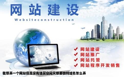我想弄一个网站但是没有钱买空间又想要独特域名怎么弄