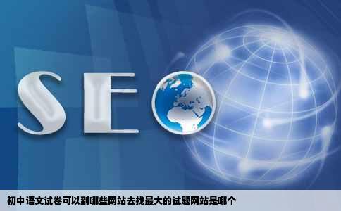 初中语文试卷可以到哪些网站去找最大的试题网站是哪个