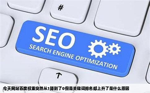 今天网站百度权重突然从1降到了0但是关键词排名却上升了是什么原因