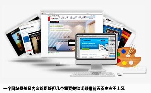 一个网站基础及内容都挺好但几个重要关键词都排前五页左右不上又
