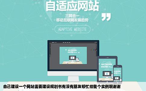 自己建设一个网站需要建设规划书有没有朋友帮忙给我个实例啊谢谢