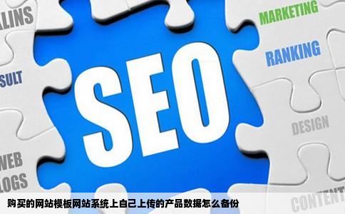 购买的网站模板网站系统上自己上传的产品数据怎么备份