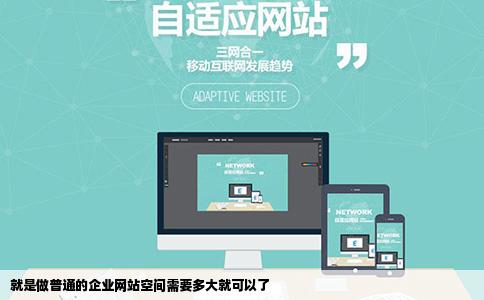 就是做普通的企业网站空间需要多大就可以了