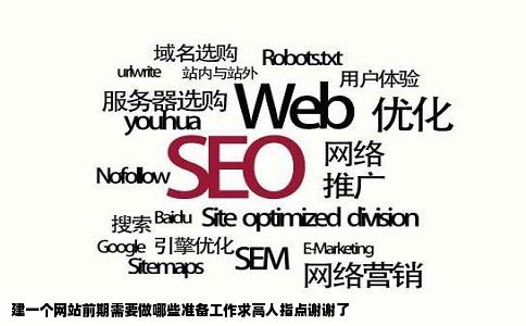 建一个网站前期需要做哪些准备工作求高人指点谢谢了