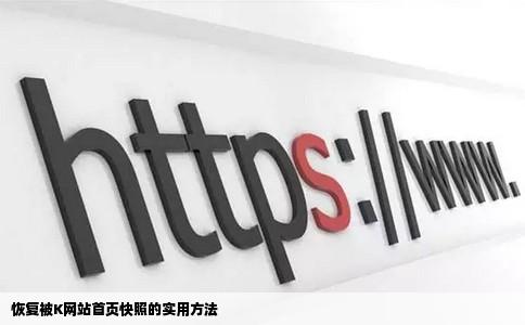 恢复被K网站首页快照的实用方法