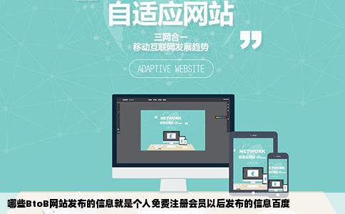 哪些BtoB网站发布的信息就是个人免费注册会员以后发布的信息百度