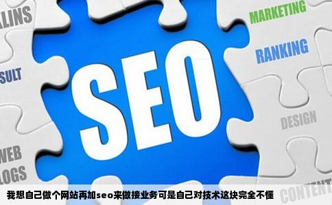 我想自己做个网站再加seo来做接业务可是自己对技术这块完全不懂