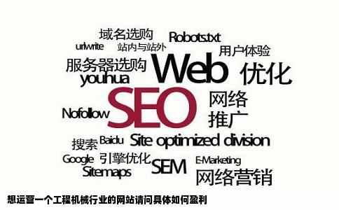 想运营一个工程机械行业的网站请问具体如何盈利