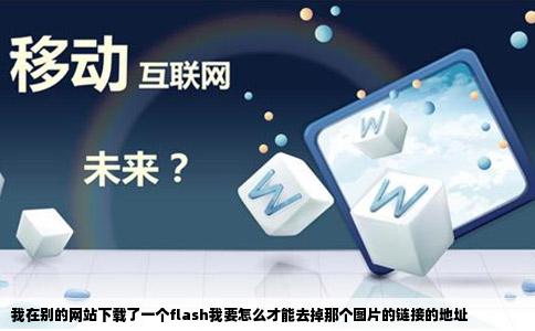 我在别的网站下载了一个flash我要怎么才能去掉那个图片的链接的地址