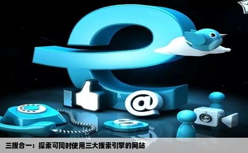 三搜合一：探索可同时使用三大搜索引擎的网站