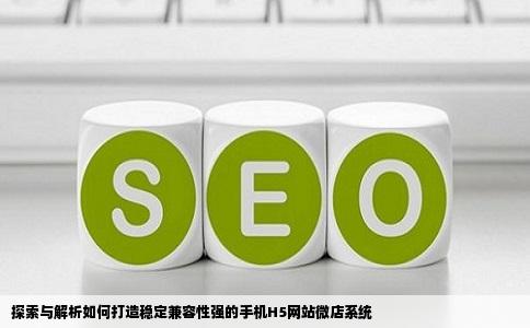 探索与解析如何打造稳定兼容性强的手机H5网站微店系统
