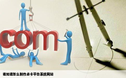 谁知道怎么制作点卡平台系统网站