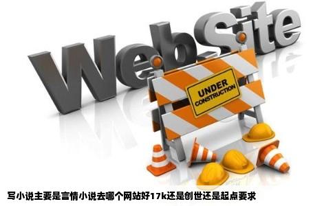 写小说主要是言情小说去哪个网站好17k还是创世还是起点要求