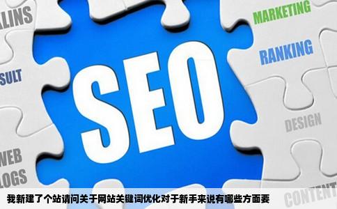 我新建了个站请问关于网站关键词优化对于新手来说有哪些方面要